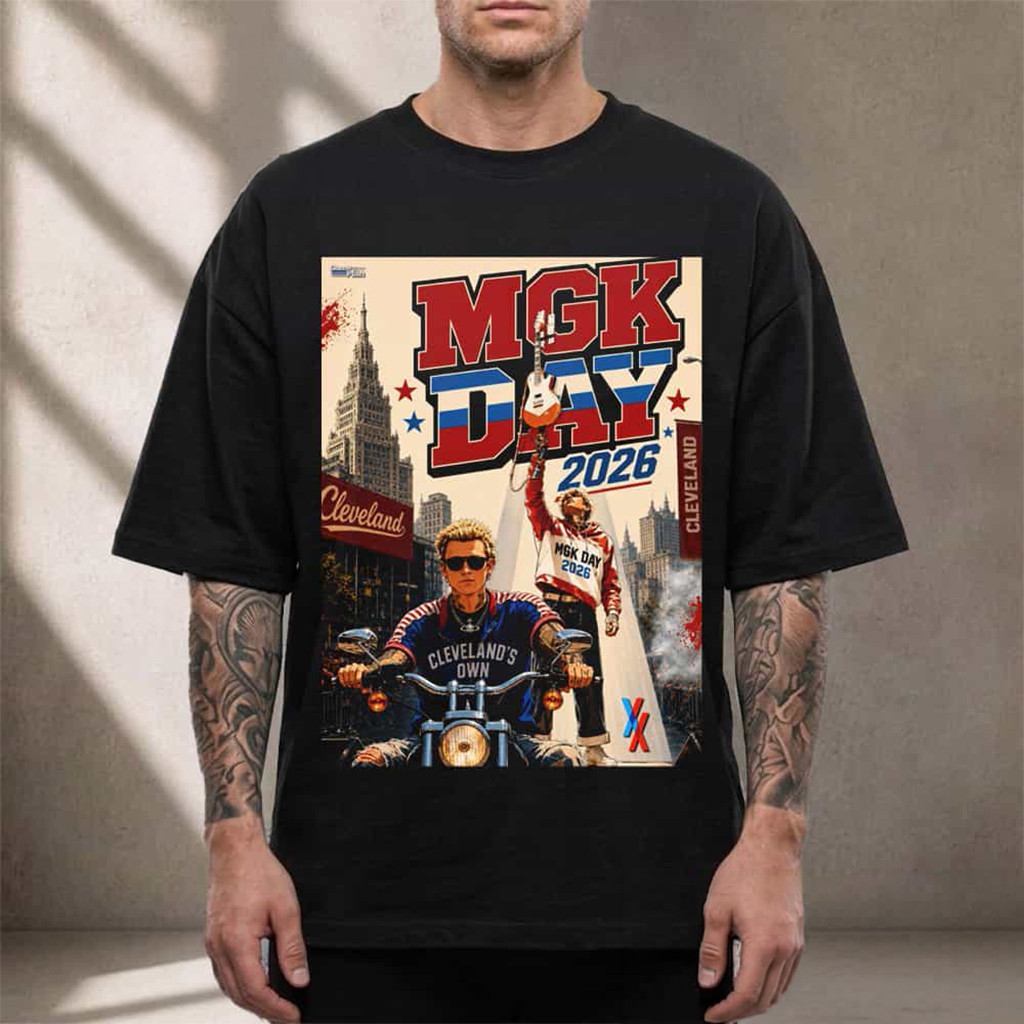 Machine Gun Kelly MGK Day 2026 Cleveland T-Shirt Machine Gun Kelly Merch Gifts For Fans - Kdjoy Machine Gun Kelly MGK Day 2026 Cleveland T-Shirt Machine Gun Kelly Merch Gifts For Fans - Kdjoy