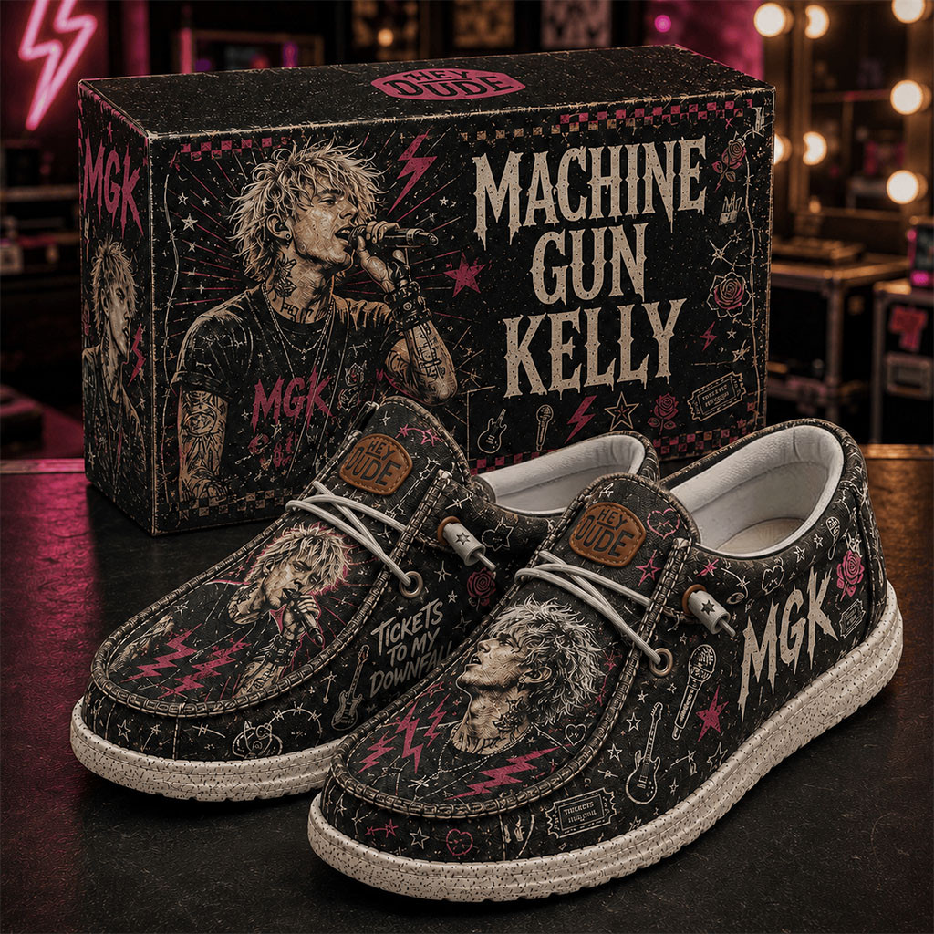 Machine Gun Kelly Tickets To My Downfall Shoes MGK Merch Best Gift For Rapper fans - Kdjoy Machine Gun Kelly Tickets To My Downfall Shoes MGK Merch Best Gift For Rapper fans - Kdjoy