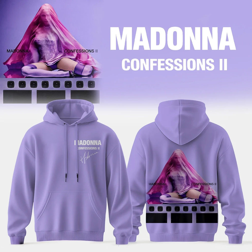 Madonna Confessions II Hoodie Madonna Merch Gift Ideas For Music Lovers - Kdjoy