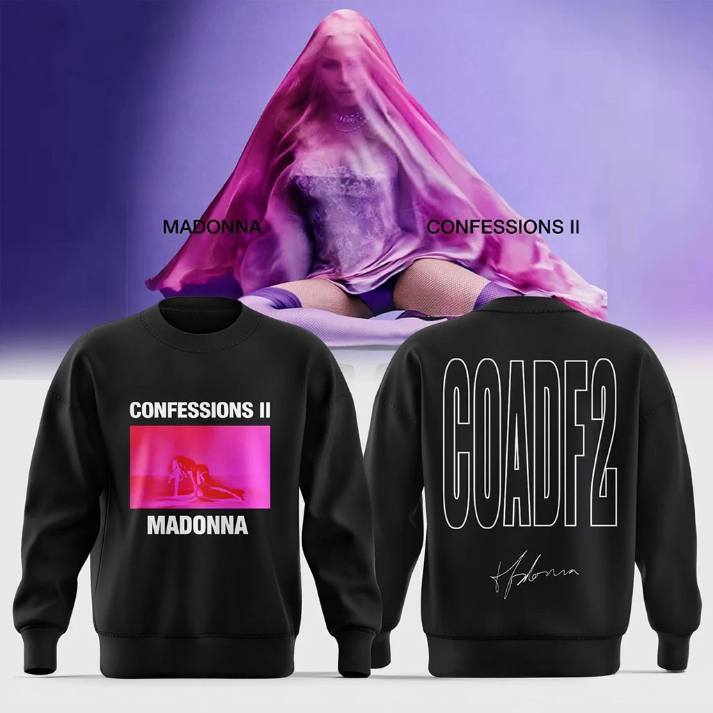 Madonna Confessions II Sweatshirt COADF2 Sweatshirt Madonna Merch 2026 Gift For Music Fans - Kdjoy Madonna Confessions II Sweatshirt COADF2 Sweatshirt Madonna Merch 2026 Gift For Music Fans - Kdjoy