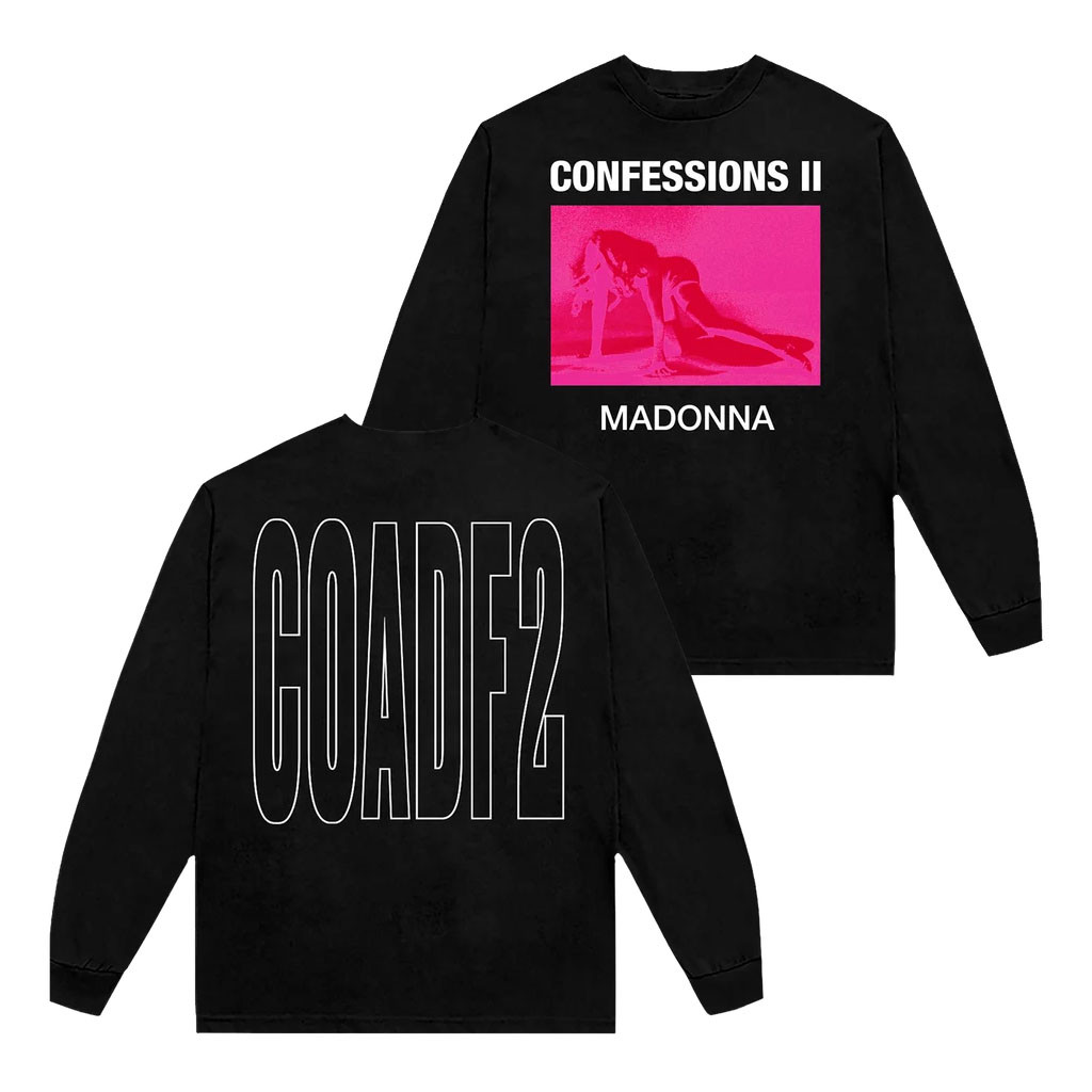 Madonna Merch 2026 Confessions II Neon Long Sleeve Shirt COADF2 Merch Gift For Music Lovers - Kdjoy