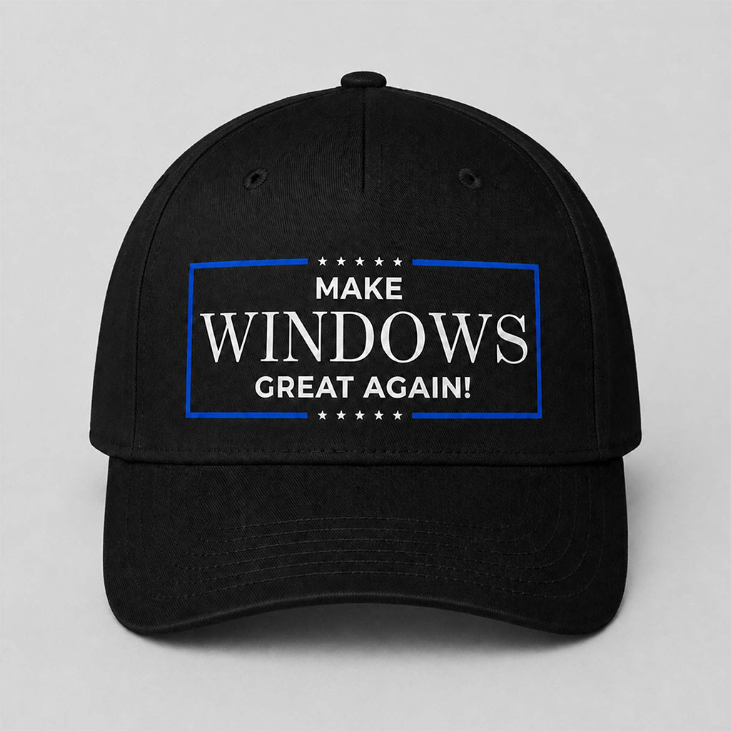Make Windows Great Again Hat Embroidered Political Slogan Cap Gifts For Him - Kdjoy