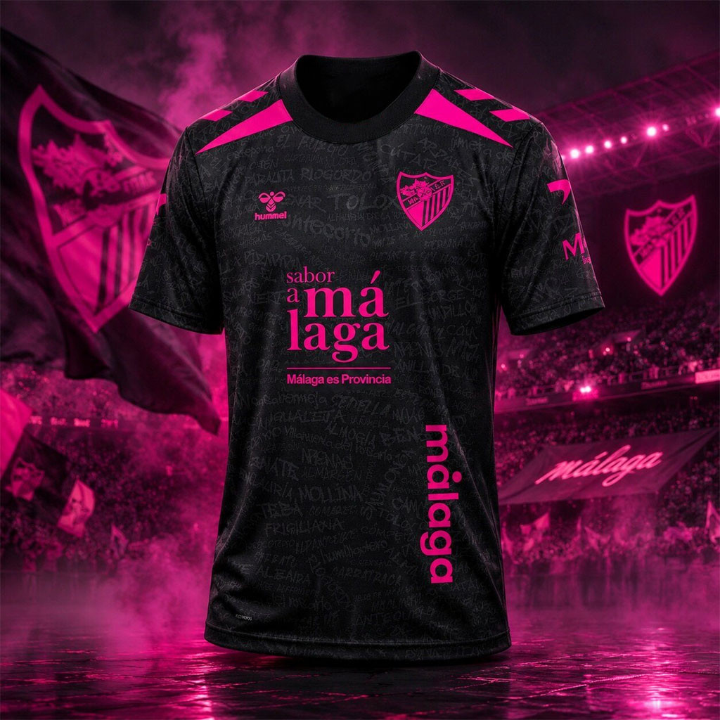 Malaga CF 2026 27 Third Kit Jersey Malaga CF Merch Best Gift For Soccer Fans - Kdjoy