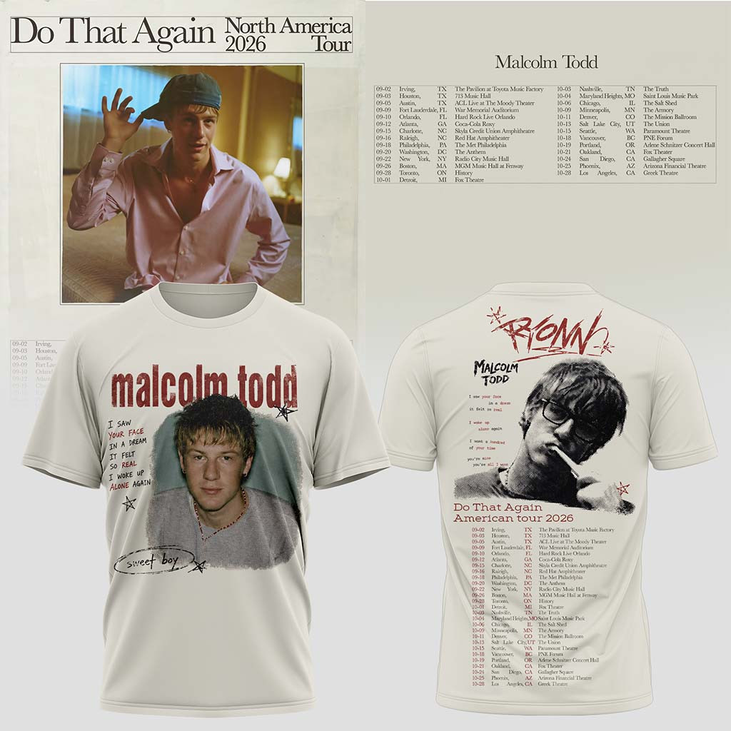 Malcolm Todd Do That Again Tour 2026 T-Shirt Malcolm Todd Merch Gifts For Music Lovers - Kdjoy