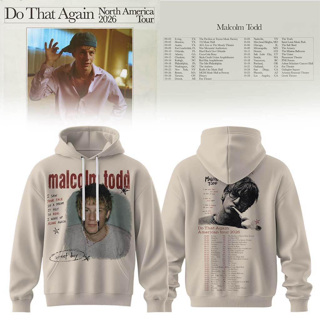 Malcolm Todd Merch 2026 Do That Again Tour Hoodie Best Gifts For Music Lovers - Kdjoy
