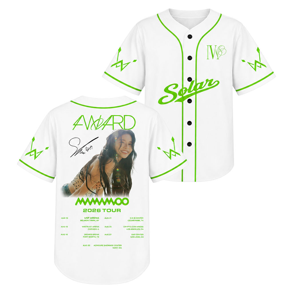 Mamamoo Merch 2026 Aura Mamamoo 4ward World Tour Baseball Jersey Mamamoo Concert Merch Kpop Gear - Kdjoy