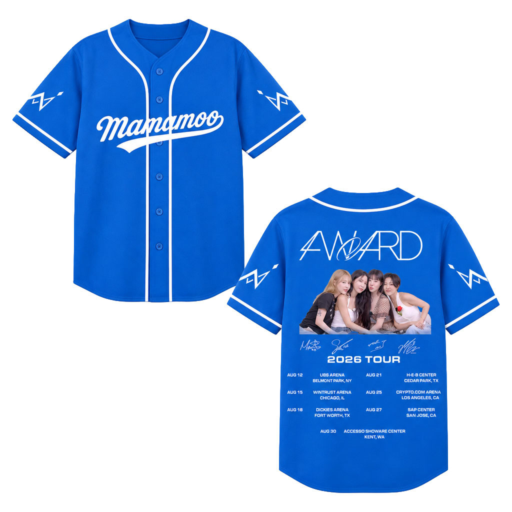 Mamamoo Merch 2026 Mamamoo 4WARD 2026 World Tour Jersey Mamamoo Concert Outfit Kpop Gear - Kdjoy Mamamoo Merch 2026 Mamamoo 4WARD 2026 World Tour Jersey Mamamoo Concert Outfit Kpop Gear - Kdjoy