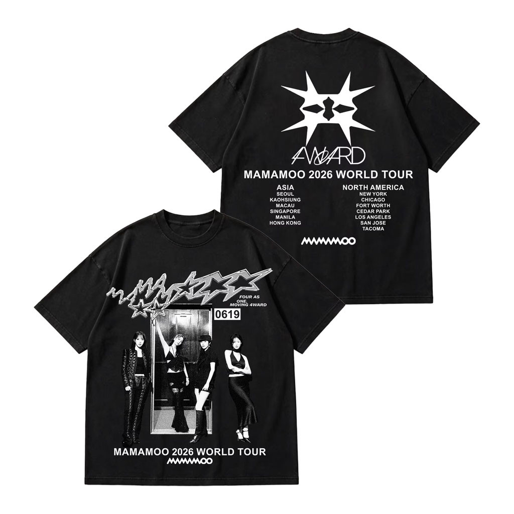 Mamamoo Merch 2026 Mamamoo World Tour 4WARD 2026 T-Shirt Mamamoo Concert Outfit Kpop Fan Gear - Kdjoy Mamamoo Merch 2026 Mamamoo World Tour 4WARD 2026 T-Shirt Mamamoo Concert Outfit Kpop Fan Gear - Kdjoy