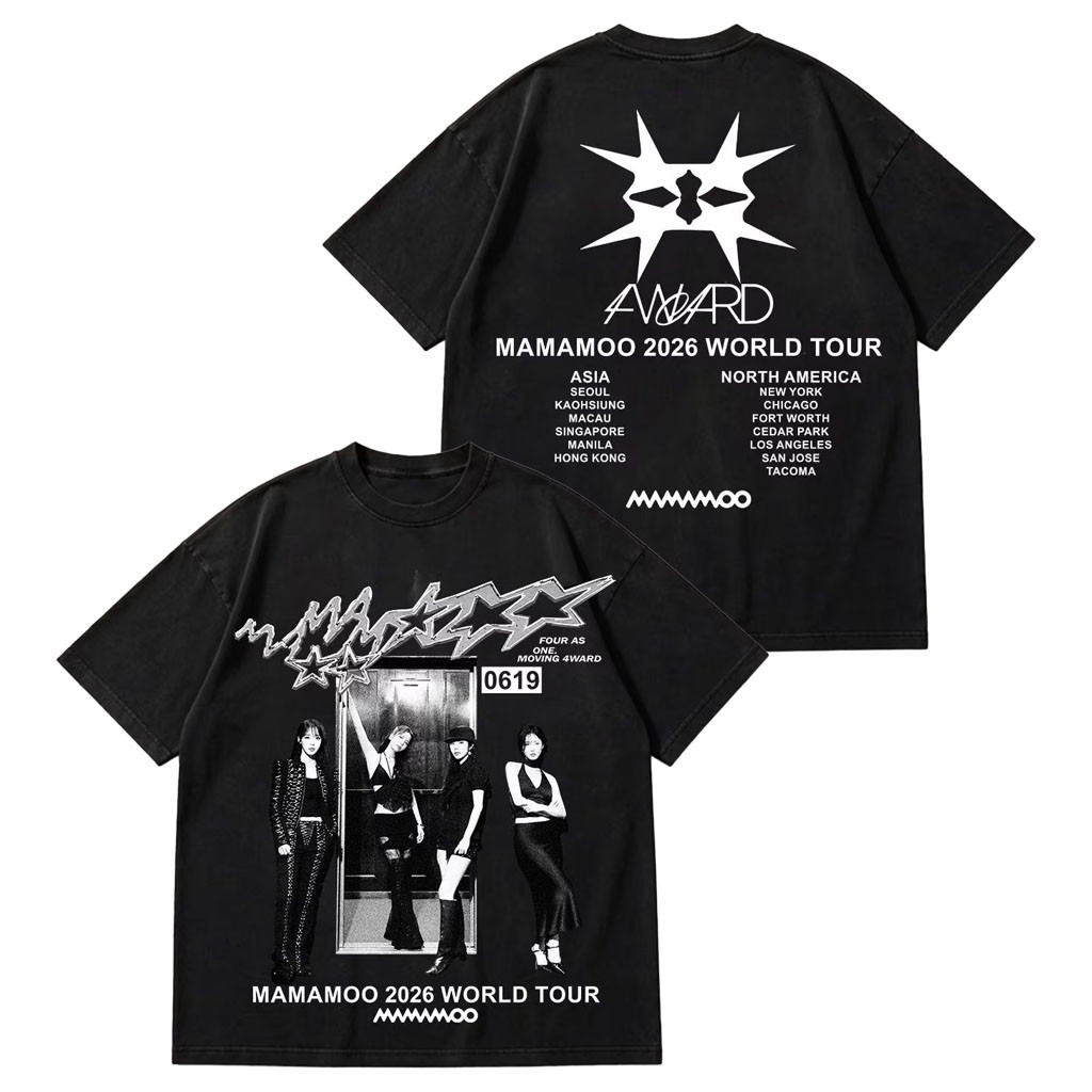 Mamamoo Merch 2026 Mamamoo World Tour 4WARD T-Shirt Mamamoo Concert Merch Gift For Kpop Fan - Kdjoy Mamamoo Merch 2026 Mamamoo World Tour 4WARD T-Shirt Mamamoo Concert Merch Gift For Kpop Fan - Kdjoy