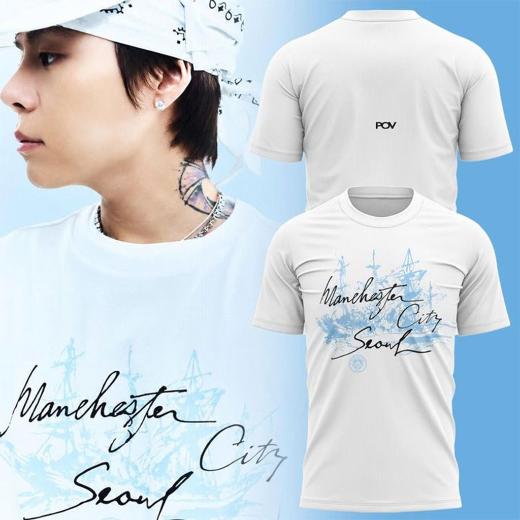 Manchester City Seoul White 2026 Shirt MUFC Merch Birthday Gifts For Brothers - Kdjoy Manchester City Seoul White 2026 Shirt MUFC Merch Birthday Gifts For Brothers - Kdjoy