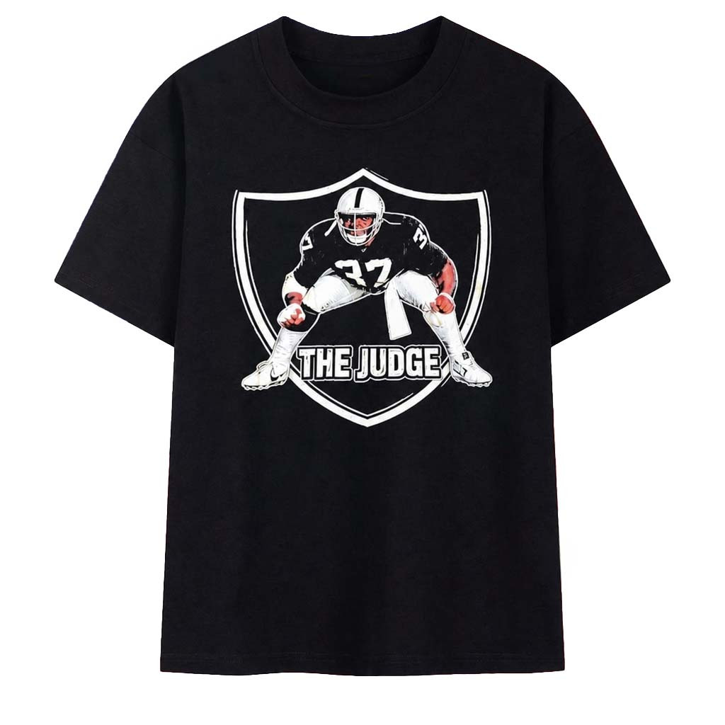 Marcus Allen Las Vegas Raiders The Judge 37 T-Shirt 2026 LV Raiders Merch Football Fan Gifts