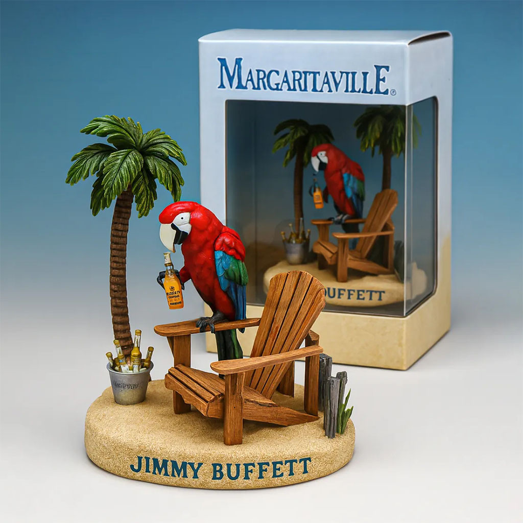 Margaritaville Jimmy Buffett Parrot Acrylic Plaque 2026 Jimmy Buffett Merch Gifts For Fans - Kdjoy