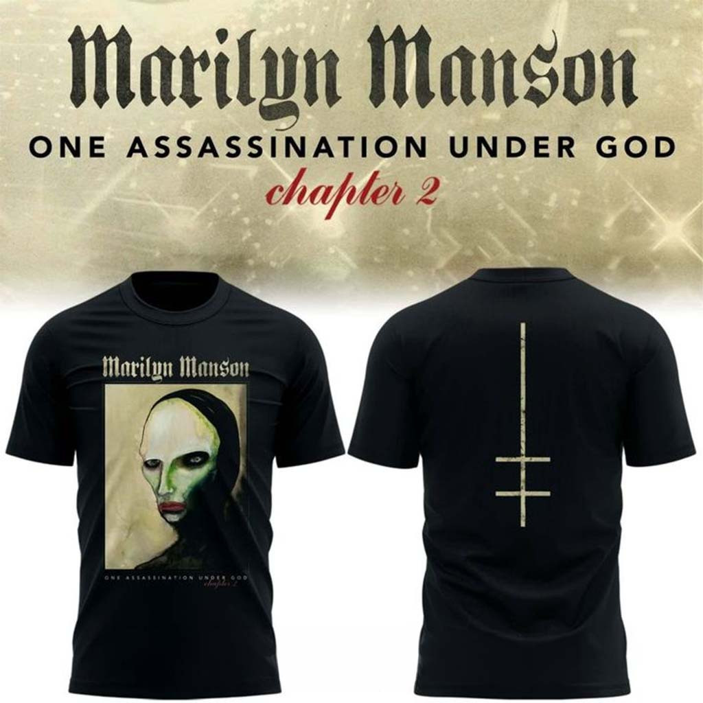 Marilyn Manson One Assassination Under God Chapter 2 Special Shirt Marilyn Manson Merch Black - Kdjoy