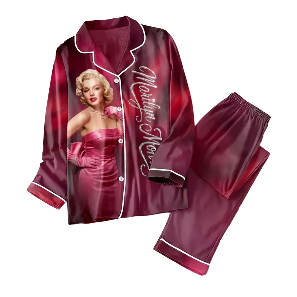Marilyn Monroe 100th Anniversary Pajama Set Marilyn Monroe Merch Best Gift For Sisters - Kdjoy Marilyn Monroe 100th Anniversary Pajama Set Marilyn Monroe Merch Best Gift For Sisters - Kdjoy