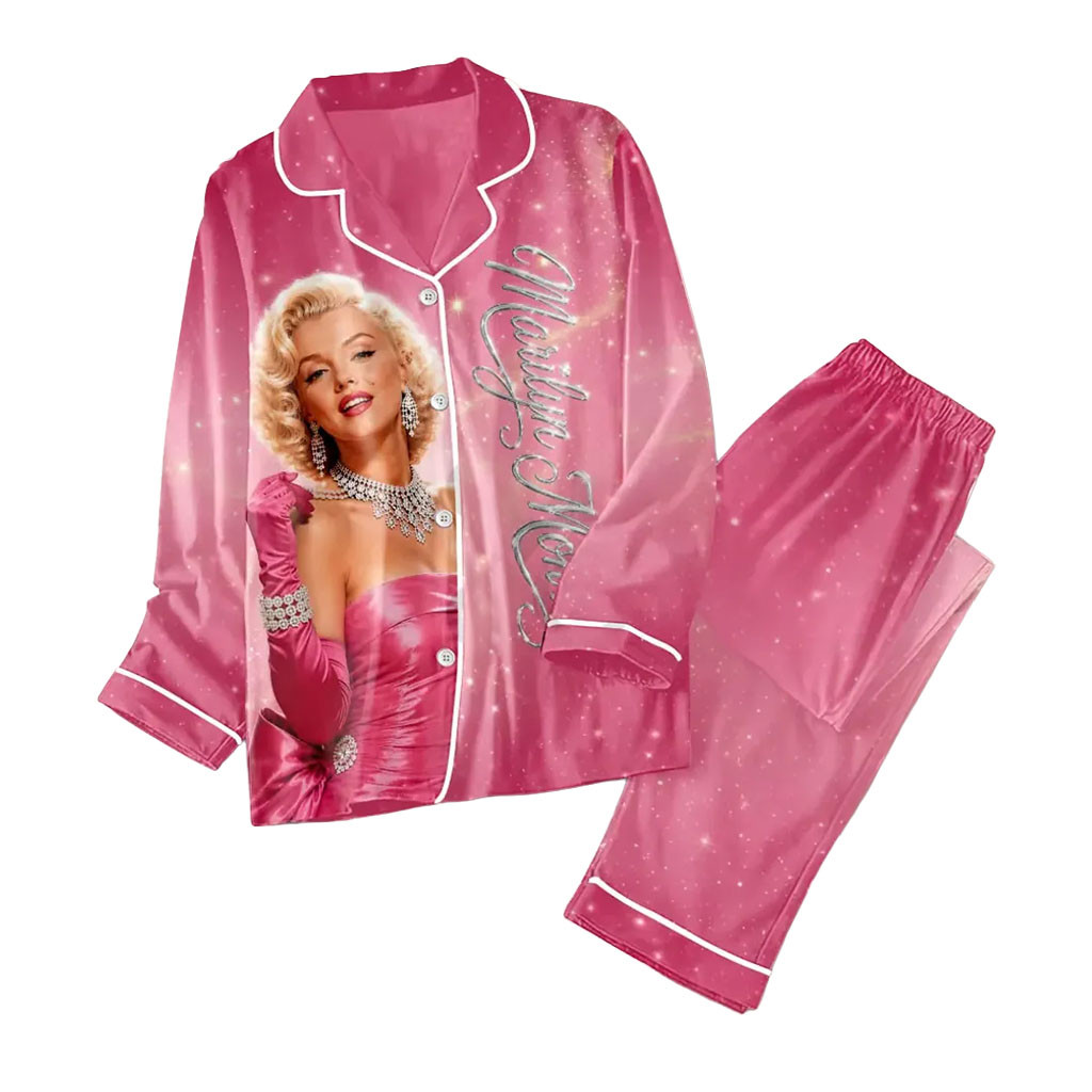 Marilyn Monroe 100th Anniversary Pajama Set Marilyn Monroe Merch Birthday Ideas For Her - Kdjoy Marilyn Monroe 100th Anniversary Pajama Set Marilyn Monroe Merch Birthday Ideas For Her - Kdjoy