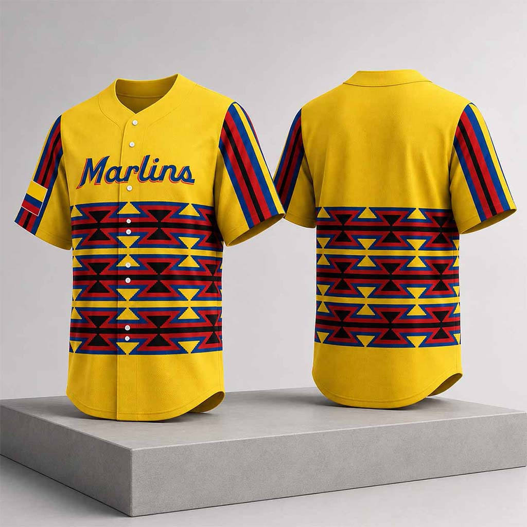 Marlins Colombian Heritage Celebration Jersey 2026 Miami Marlins Merch Gifts For Fans
