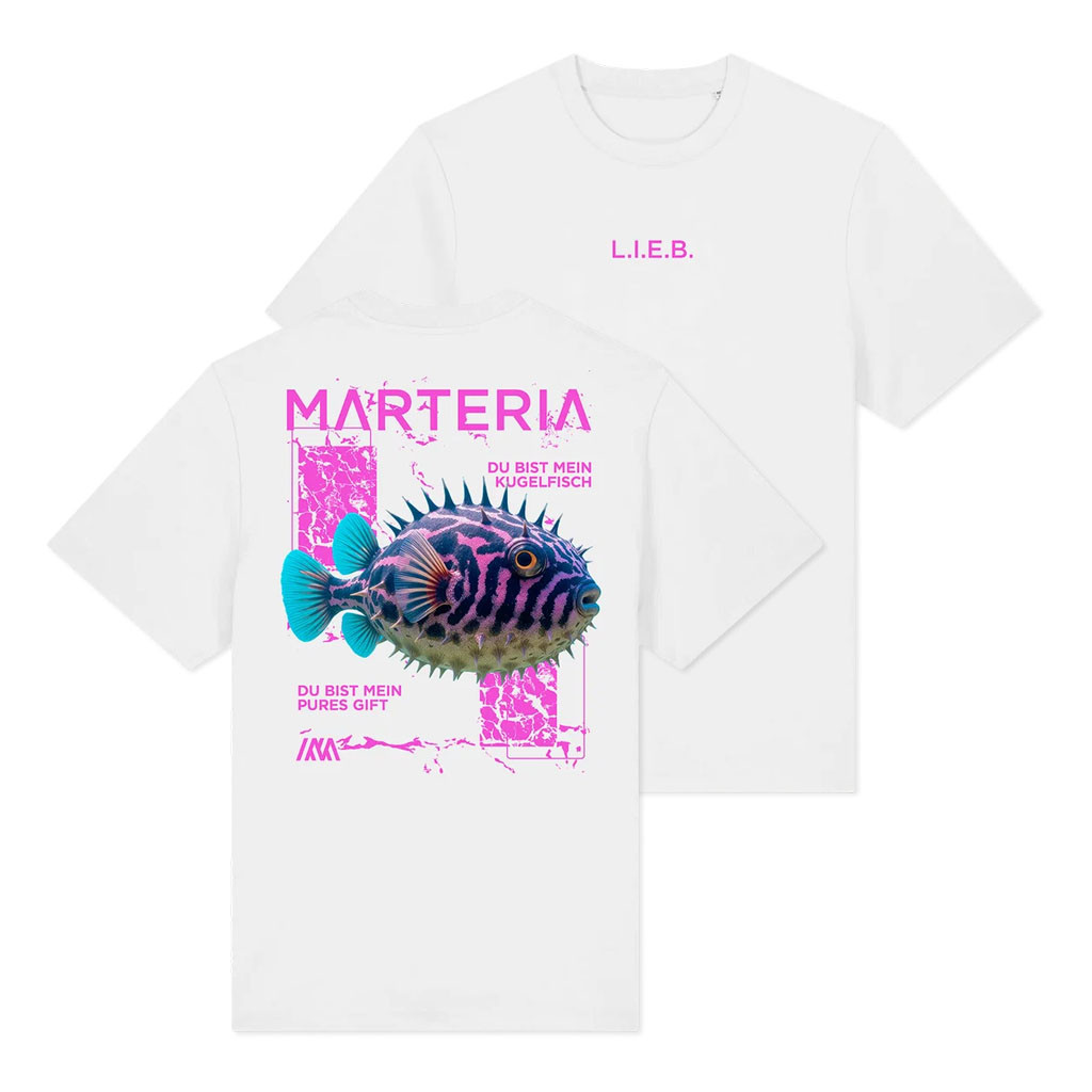 Marteria Merch 2026 LIEB White T-Shirt Du Bist Mein Pures Gift Shirt Gift For Rapper Fans - Kdjoy