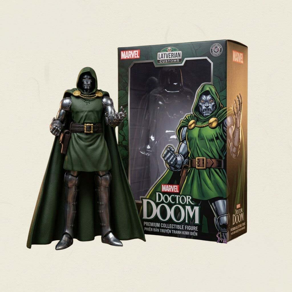 Marvel Comics Doctor Doom Collectible Funko Pop Doctor Doom Merch Display Room Decor - Kdjoy