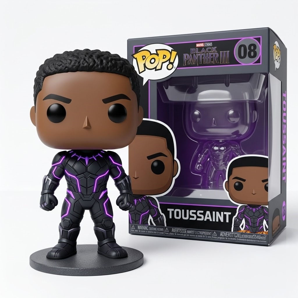 Marvel Studios Black Panther III Toussaint Funko Pop Black Panther Merch Gift For Marvel Fans - Kdjoy Marvel Studios Black Panther III Toussaint Funko Pop Black Panther Merch Gift For Marvel Fans - Kdjoy