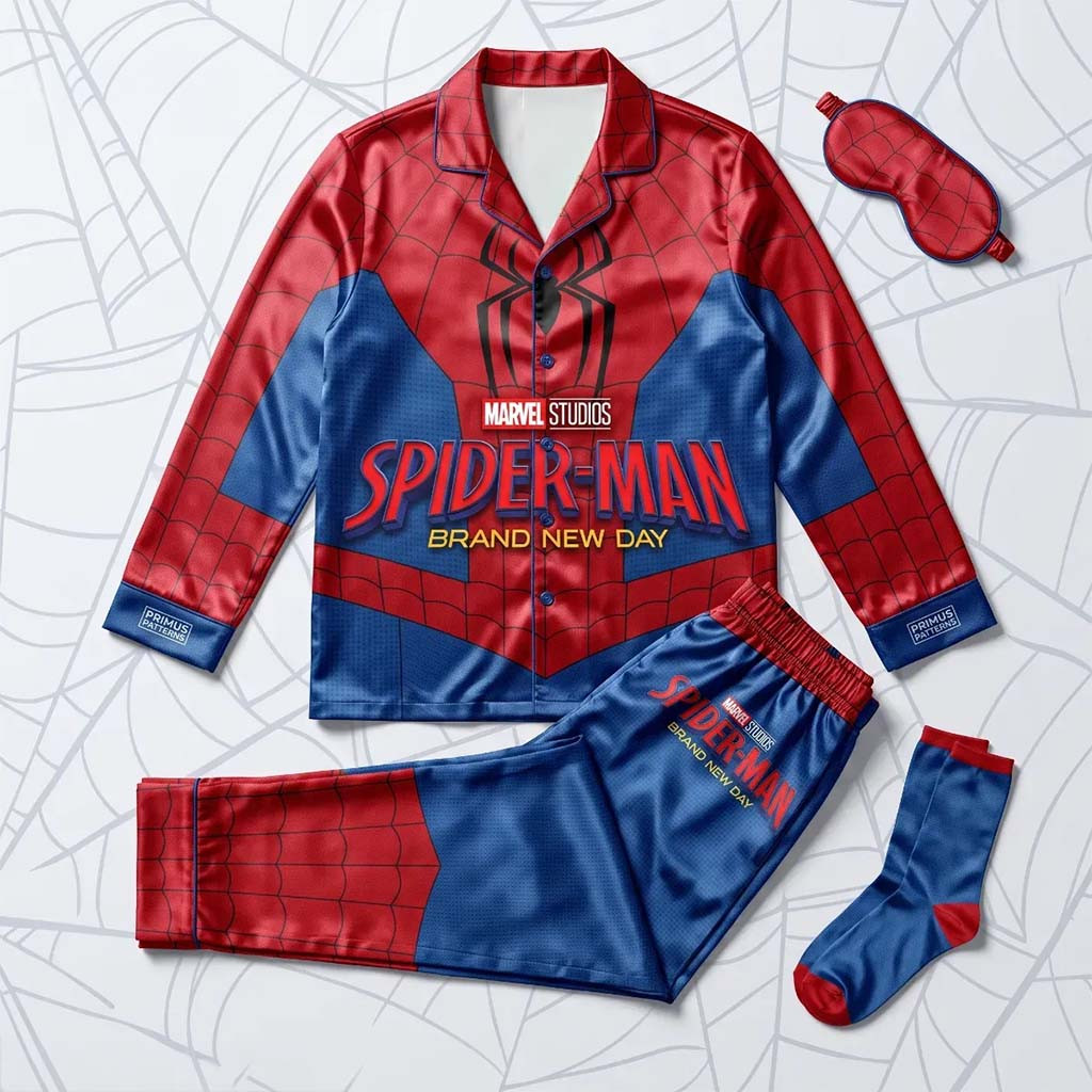 Marvel Studios Spider-Man Brand New Day 2026 Long Sleeve Pajama Set Gifts For Superhero Fans - Kdjoy