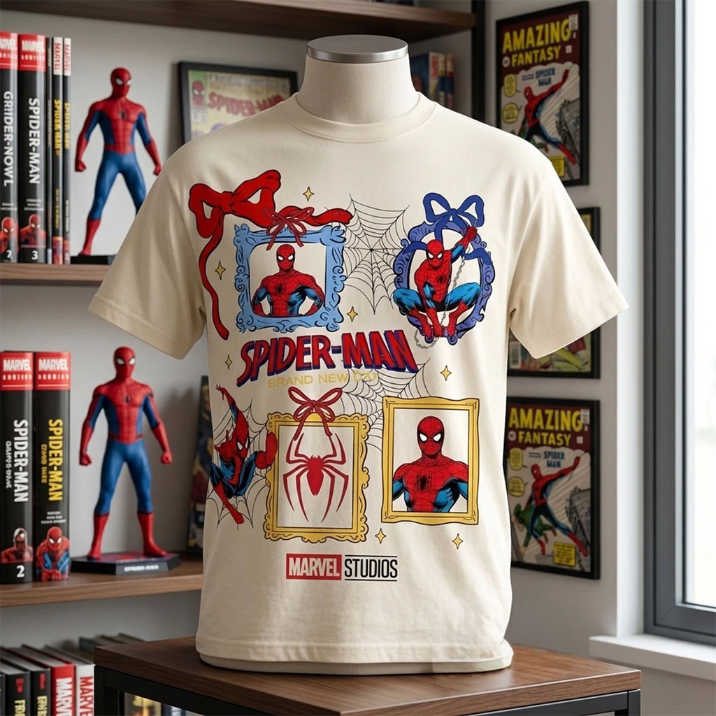 Marvel Studios Spider-Man Brand New Day Portrait Collection T-Shirt Spider-Man Merch Cute Gifts - Kdjoy Marvel Studios Spider-Man Brand New Day Portrait Collection T-Shirt Spider-Man Merch Cute Gifts - Kdjoy