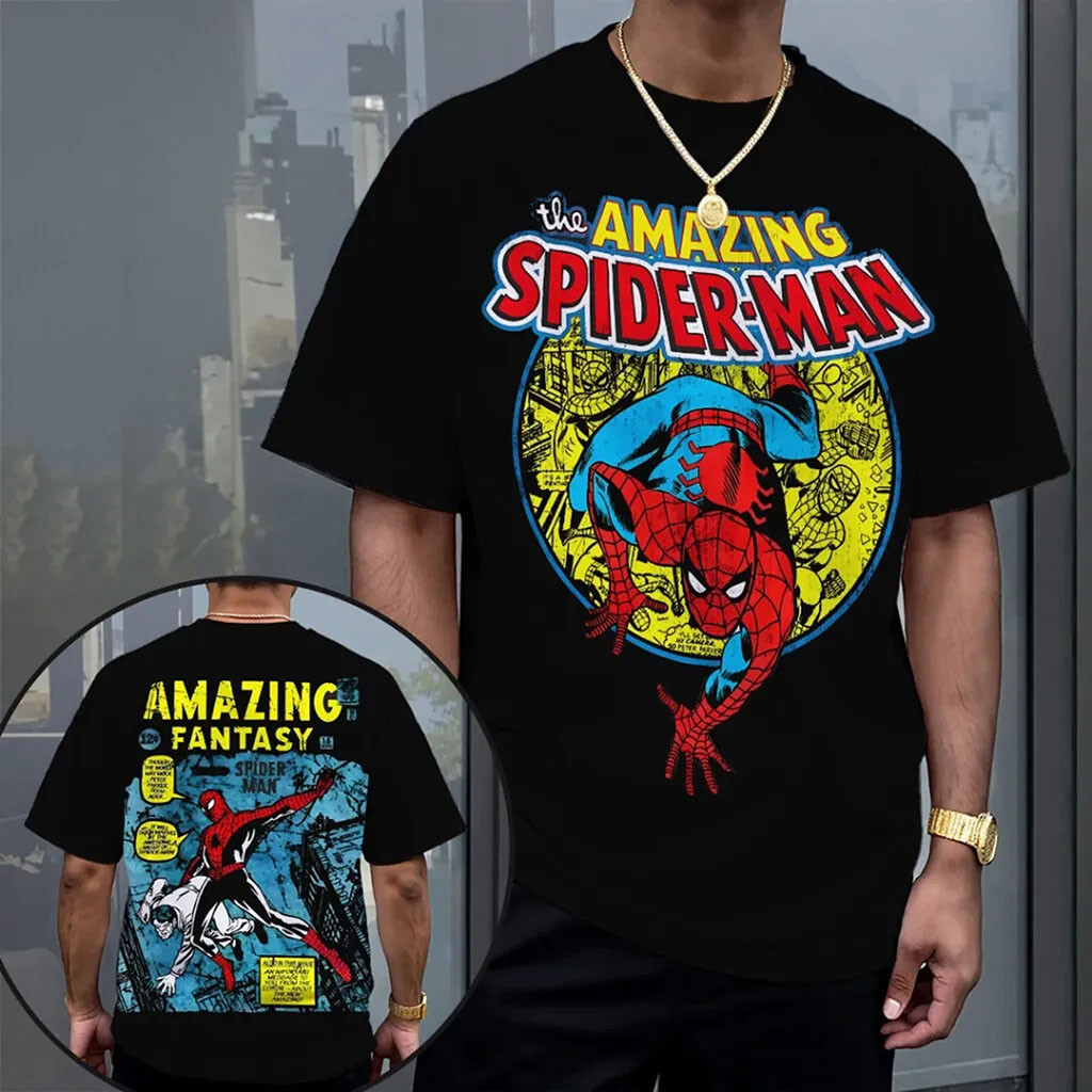 Marvel The Amazing Spider-Man T-Shirt Spider-Man Superhero Merch Gift For Brothers - Kdjoy