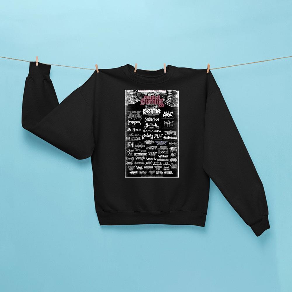 Maryland Deathfest 2026 Sweatshirt Black Music Gift Ideas For Guys - Kdjoy Maryland Deathfest 2026 Sweatshirt Black Music Gift Ideas For Guys - Kdjoy