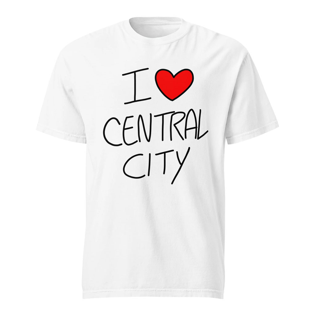 Mashed Merch 2026 I Love Central City T-Shirt White Unique Gift For Brothers - Kdjoy