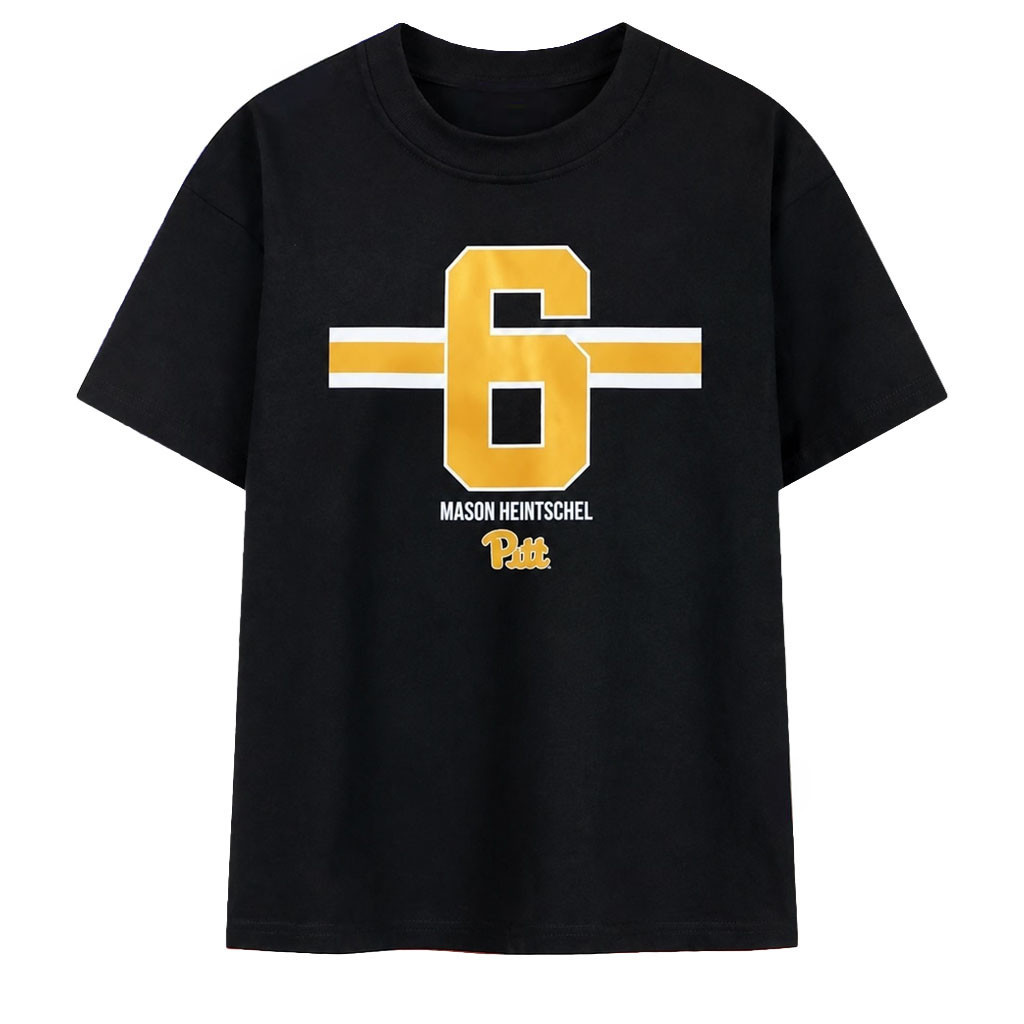 Mason Heintschel Pitt Panthers Number 6 T-Shirt Pittsburgh Panthers Merch Football Fan Gifts - Kdjoy