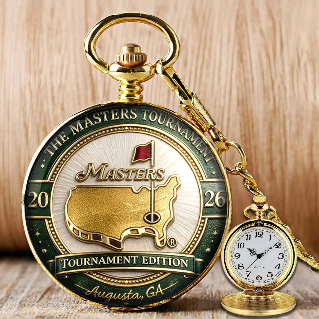 Masters Tournament 2026 Round Pocket Watch Augusta National Golf Club Merch Gifts For Golfers - Kdjoy Masters Tournament 2026 Round Pocket Watch Augusta National Golf Club Merch Gifts For Golfers - Kdjoy