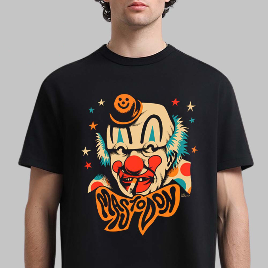 Mastodon Clown Week Sweet Smokey The Clown T-Shirt Mastodon Merch 2026 Gift For Band Fans - Kdjoy Mastodon Clown Week Sweet Smokey The Clown T-Shirt Mastodon Merch 2026 Gift For Band Fans - Kdjoy