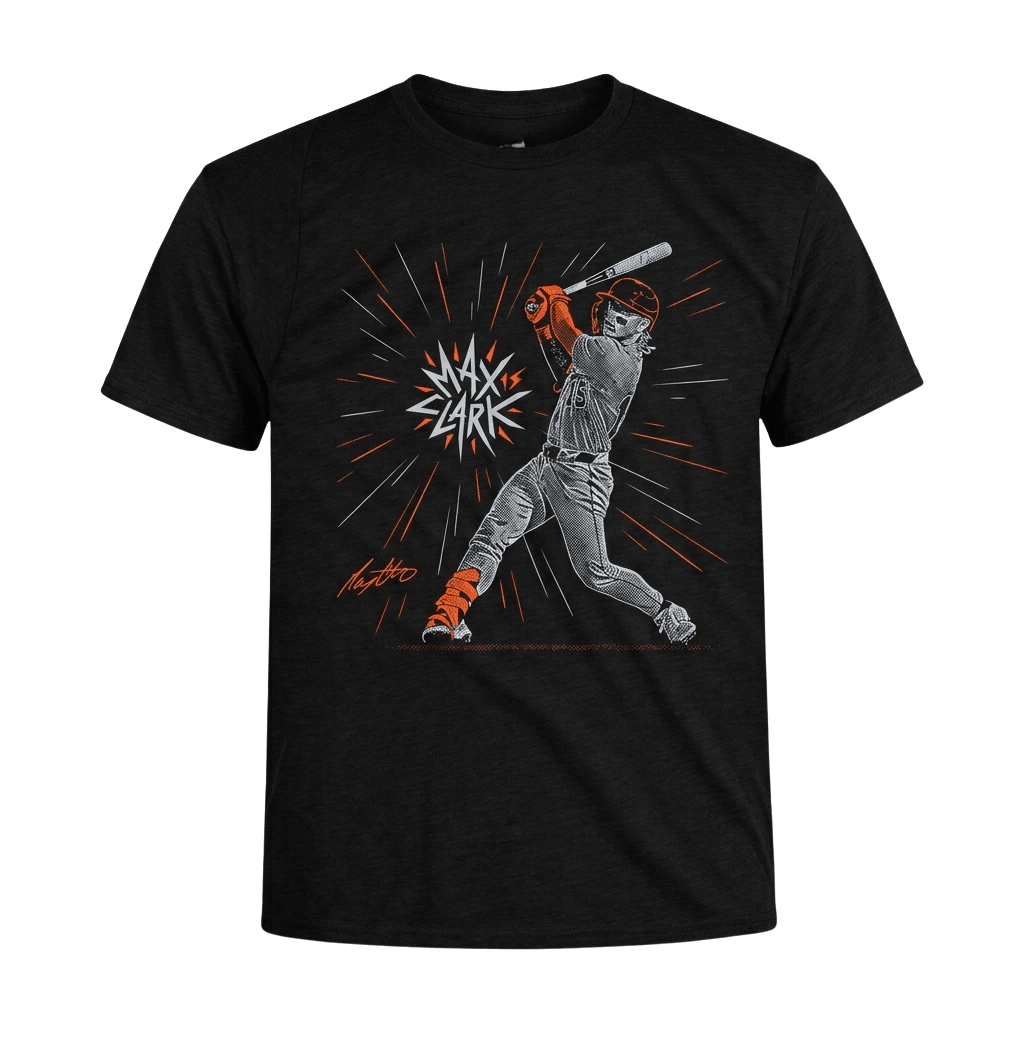 Max Clark Spark Detroit Shirt Max Clark Merch Best Gift For Baseball Fans - Kdjoy