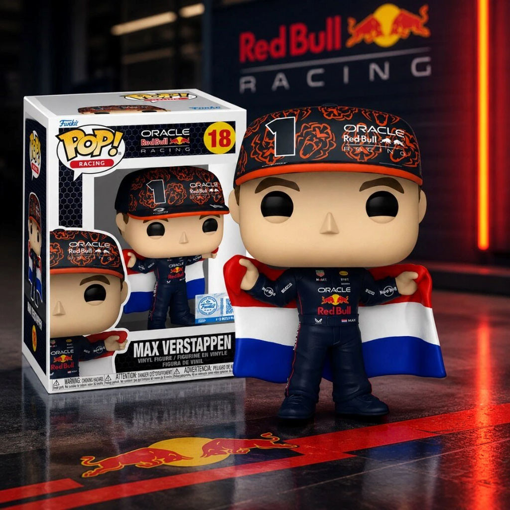 Max Verstappen #1 Oracle Red Bull Racing Dutch Flag Funko Pop Max Verstappen Merch Fan Gifts - Kdjoy