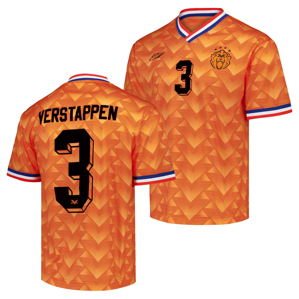 Max Verstappen Merch 2026 Max Verstappen Sport X Sport Football Jersey Orange Gifts For Him - Kdjoy