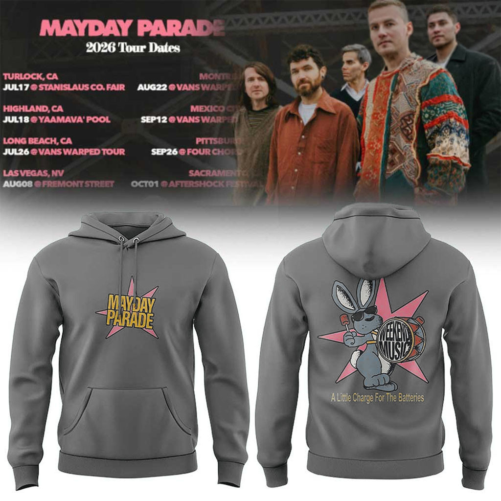 Mayday Parade 2026 Tour Dates Hoodie Mayday Parade Merch Gift Ideas For Rock Lovers - Kdjoy