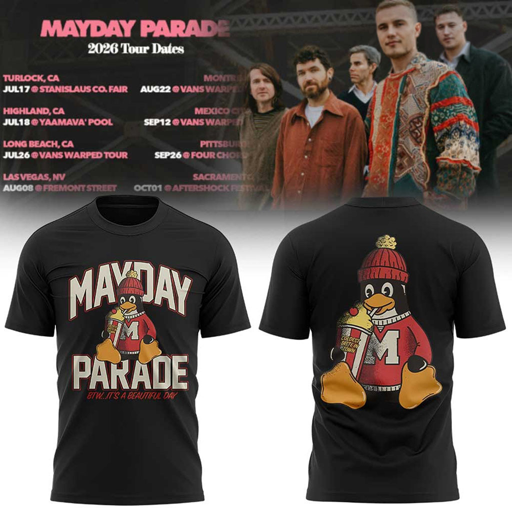 Mayday Parade 2026 Tour T-Shirt It's A Beautiful Day Shirt Mayday Parade Merch Band Fan Gifts - Kdjoy Mayday Parade 2026 Tour T-Shirt It's A Beautiful Day Shirt Mayday Parade Merch Band Fan Gifts - Kdjoy