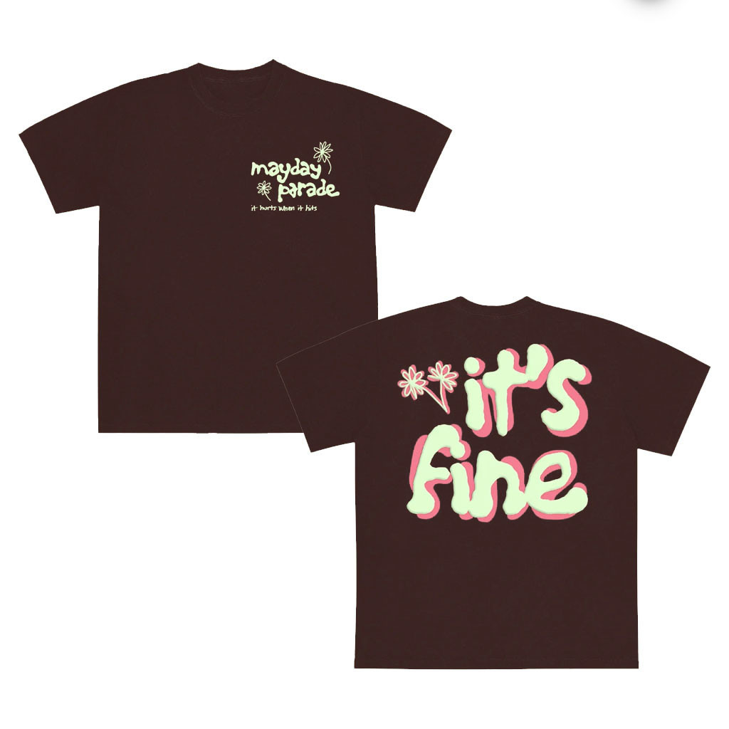 Mayday Parade Merch 2026 It's Fine T-Shirt Present For Rock Band Fans - Kdjoy