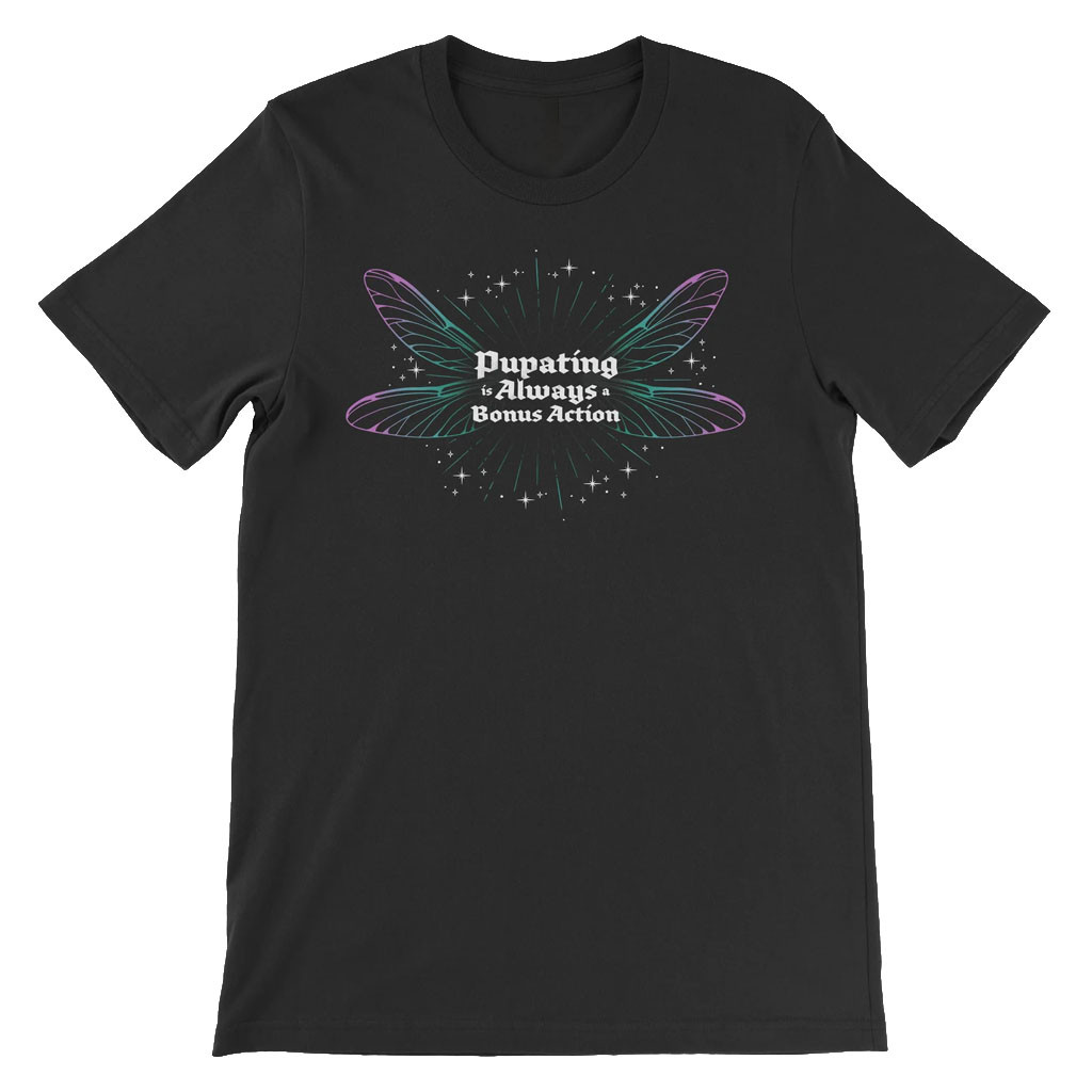 McElroy Merch 2026 Pupating Is Always A Bonus Action T-Shirt DnD Shirt Gift For Sisters - Kdjoy