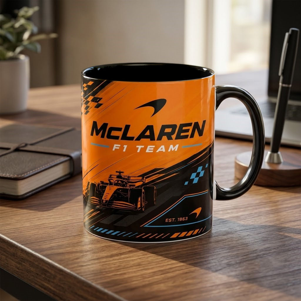 McLaren F1 Team F1 Car Racing Est 1963 Mug McLaren Merch Best Gift For Brothers - Kdjoy