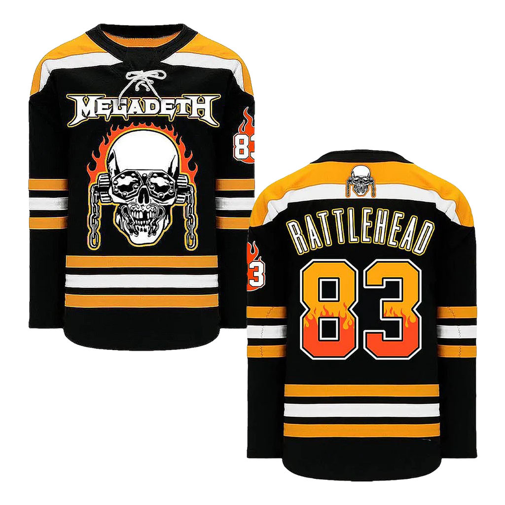 Megadeth Merch 2026 Rattlehead '83 Hockey Jersey Best Gift For Band Fans - Kdjoy Megadeth Merch 2026 Rattlehead '83 Hockey Jersey Best Gift For Band Fans - Kdjoy