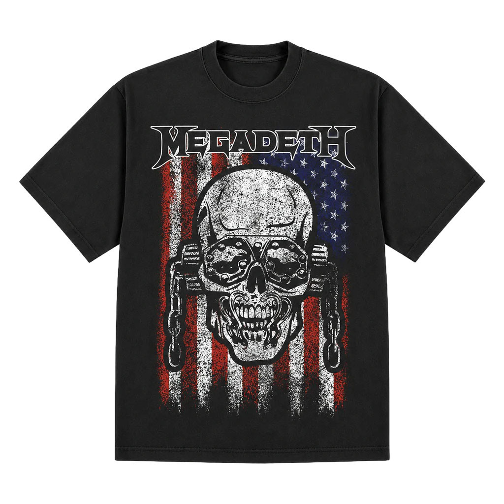 Megadeth Merch 2026 Vic Flag T-Shirt Megadeth Shirt Present For Heavy Metal Band Fans - Kdjoy