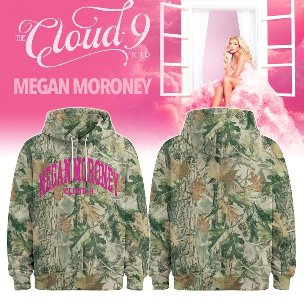 Megan Moroney Merch The Cloud 9 Tour 2026 Camo Hoodie Gifts For Music Enthusiasts