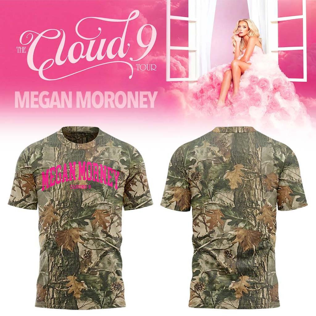 Megan Moroney Merch The Cloud 9 Tour 2026 Camo T-Shirt Best Gifts For Music Lovers