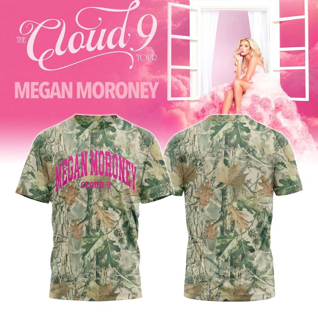 Megan Moroney Merch The Cloud 9 Tour 2026 Pink Graphic Camo T-Shirt Gifts For Music Lovers Megan Moroney Merch The Cloud 9 Tour 2026 Pink Graphic Camo T-Shirt Gifts For Music Lovers