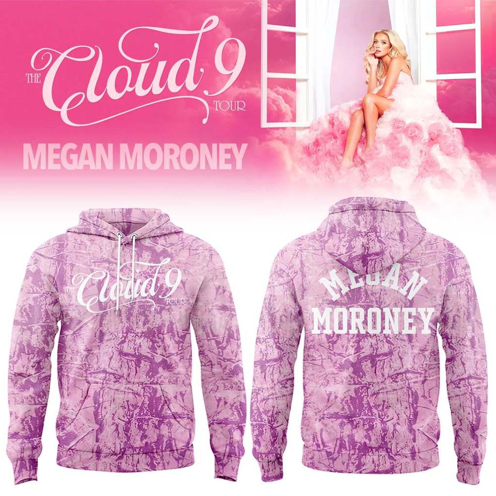Megan Moroney The Cloud 9 Tour 2026 Pink Camo Hoodie Megan Moroney Merch Fans Gifts