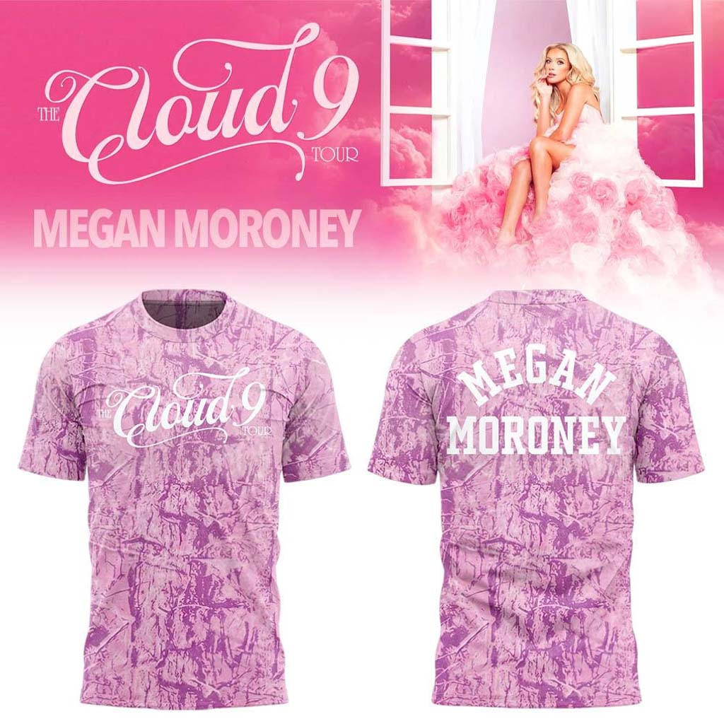 Megan Moroney The Cloud 9 Tour 2026 Pink Camo T-Shirt Megan Moroney Merch Gifts For Besties