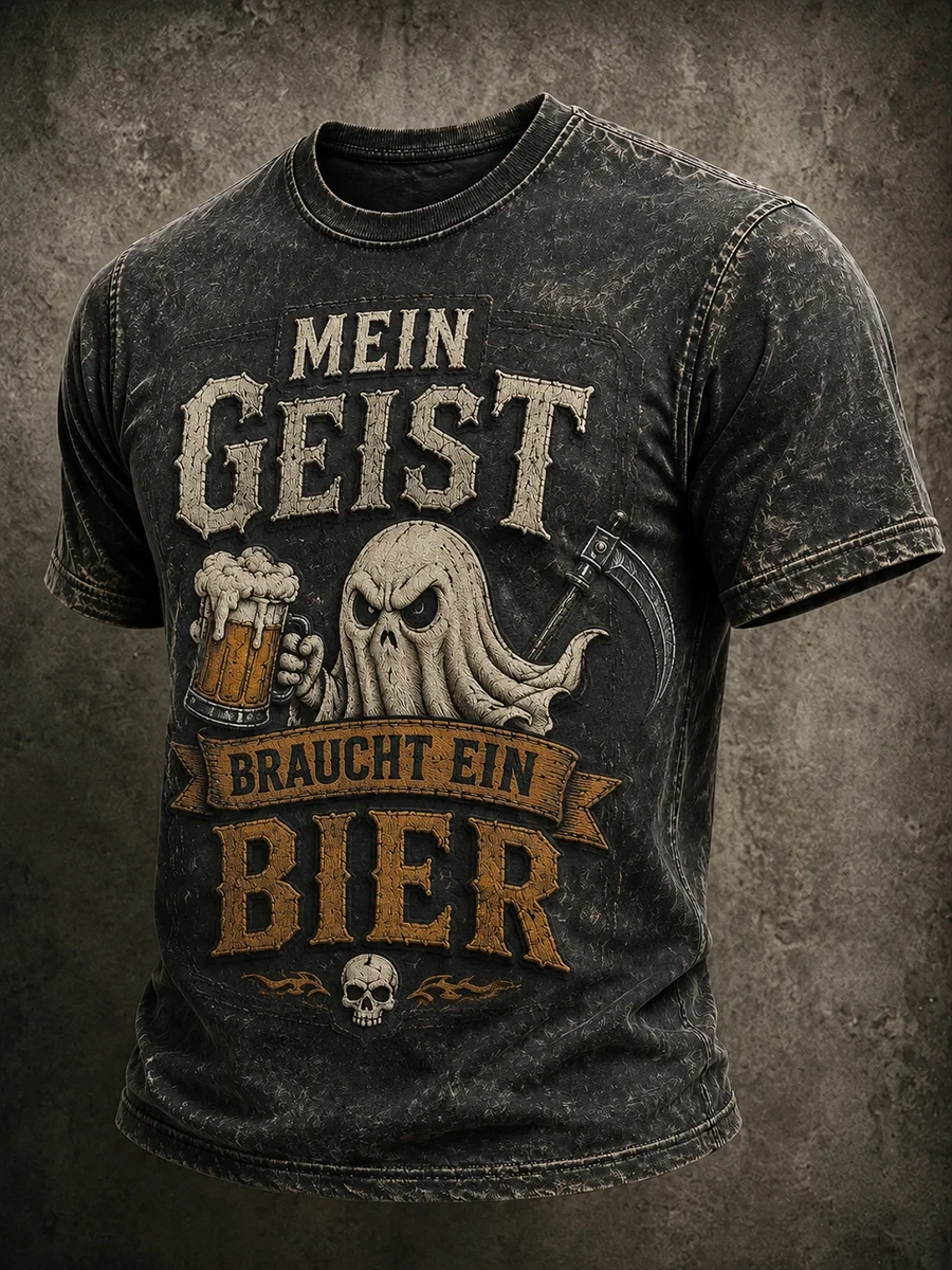 Mein Geist Braucht Ein Bier T-Shirt Halloween Ghost Tee Halloween Gifts For Teens - Kdjoy