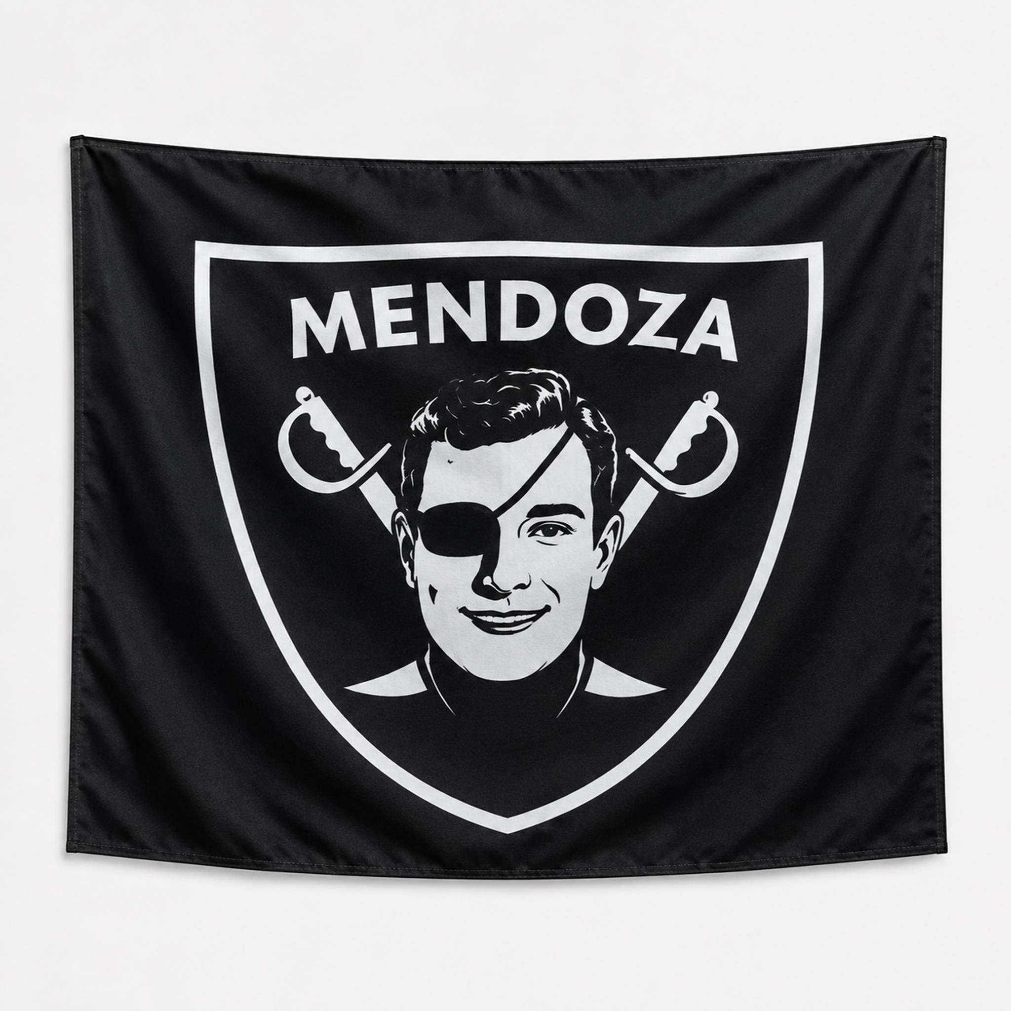 Mendoza Raider 2026 Flag Las Vegas Raiders Merch Indoor Outdoor Decor - Kdjoy Mendoza Raider 2026 Flag Las Vegas Raiders Merch Indoor Outdoor Decor - Kdjoy