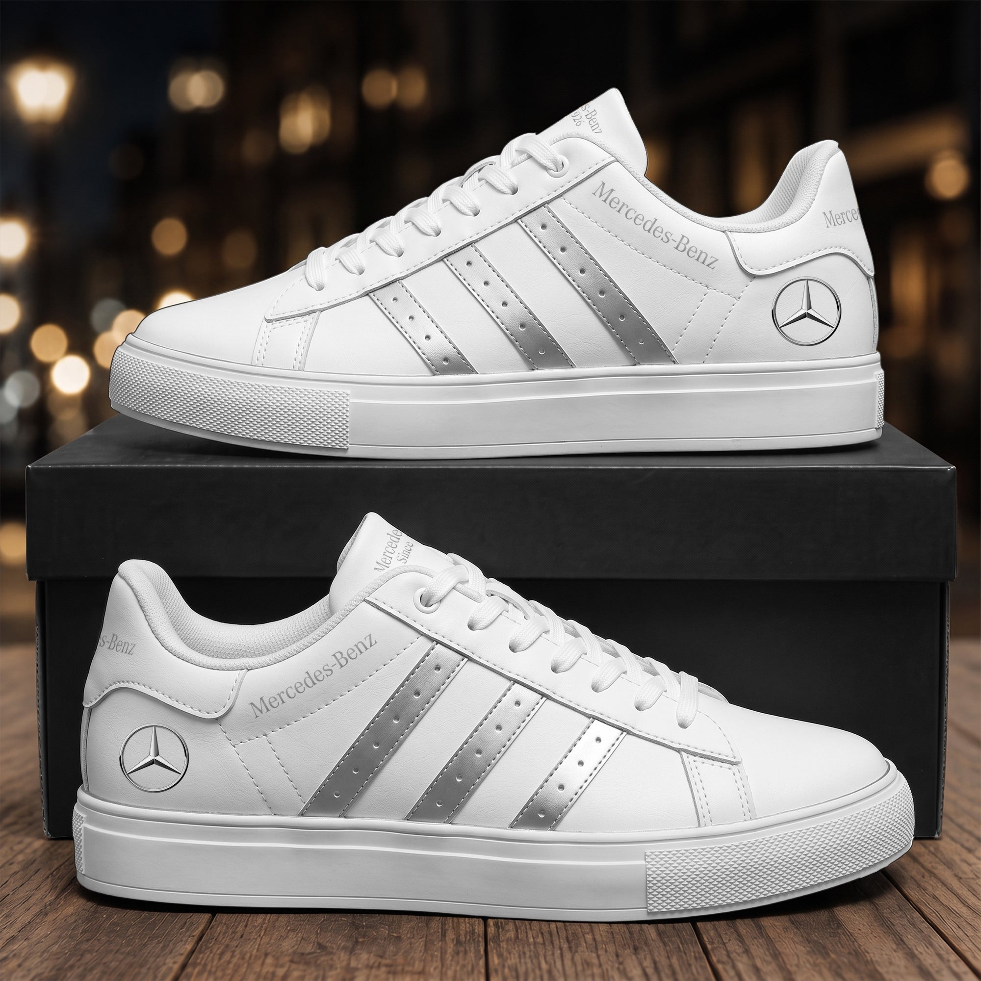 Merc Benz Shoes Birthday Gift For Husband Car Lovers - Kdjoy Merc Benz Shoes Birthday Gift For Husband Car Lovers - Kdjoy