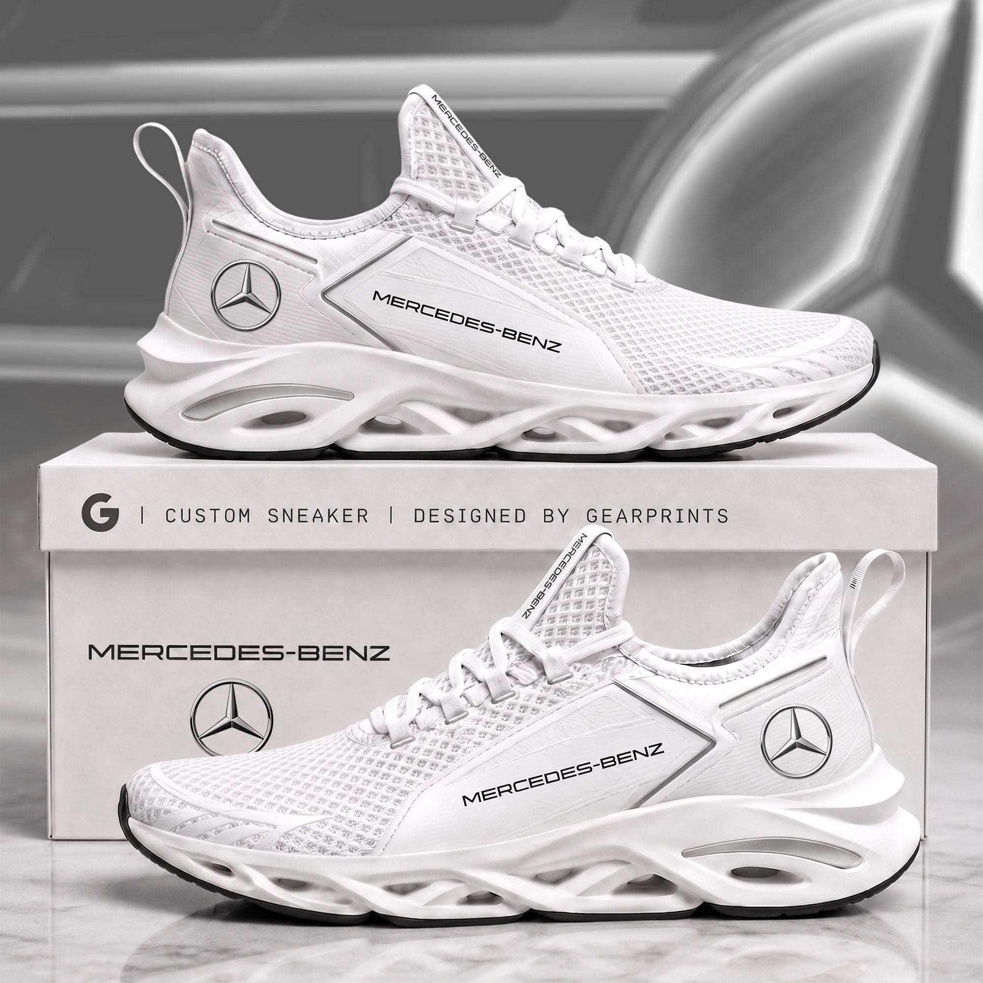 Merc White Chunky Sneakers Best Birthday Gift For Husband - Kdjoy